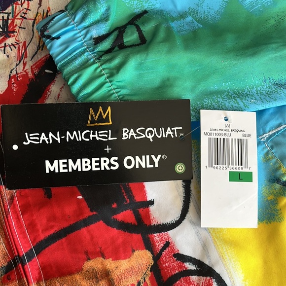 ❤️💛💙 Members Only Basquiat Lightweight Jacket for Men-L-NWT - Picture 14 of 16